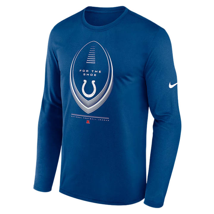 Nike Nike NFL Rugby Jerseys Men's Blue Crew Neck Moderate
