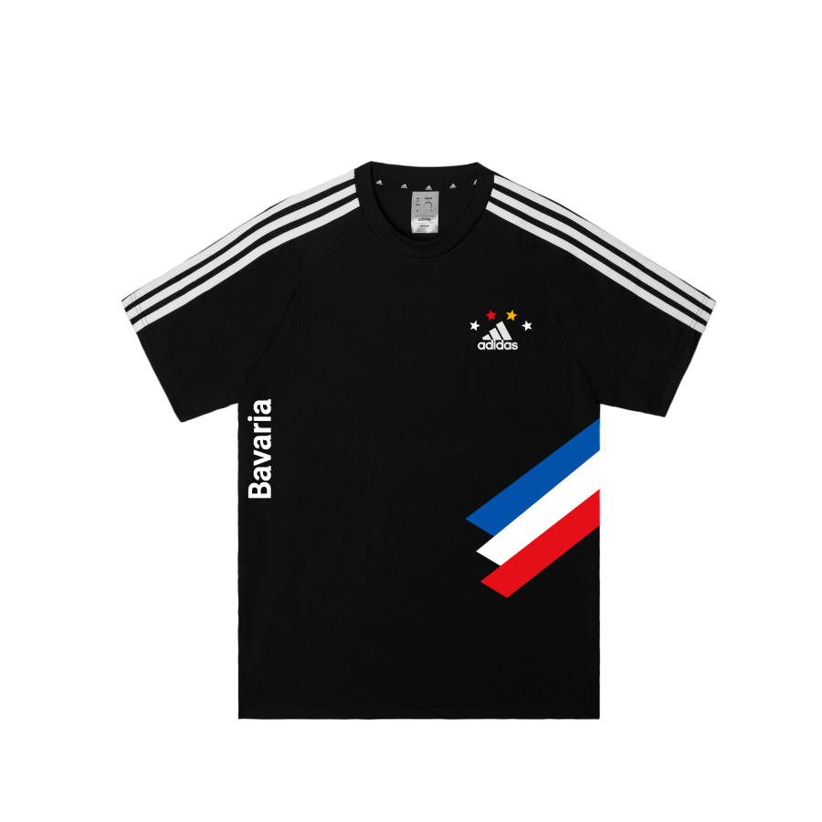 Adidas Adidas Football T Shirts Men's Black Crew Neck Moderate