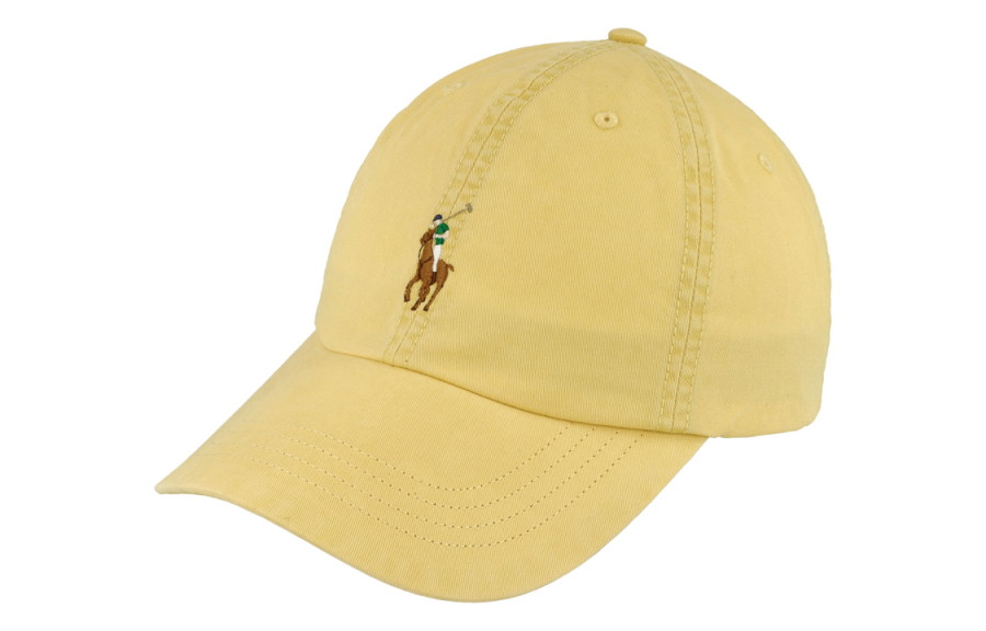 Polo Ralph Lauren Cotton Elastane Baseball Caps Unisex Yellow