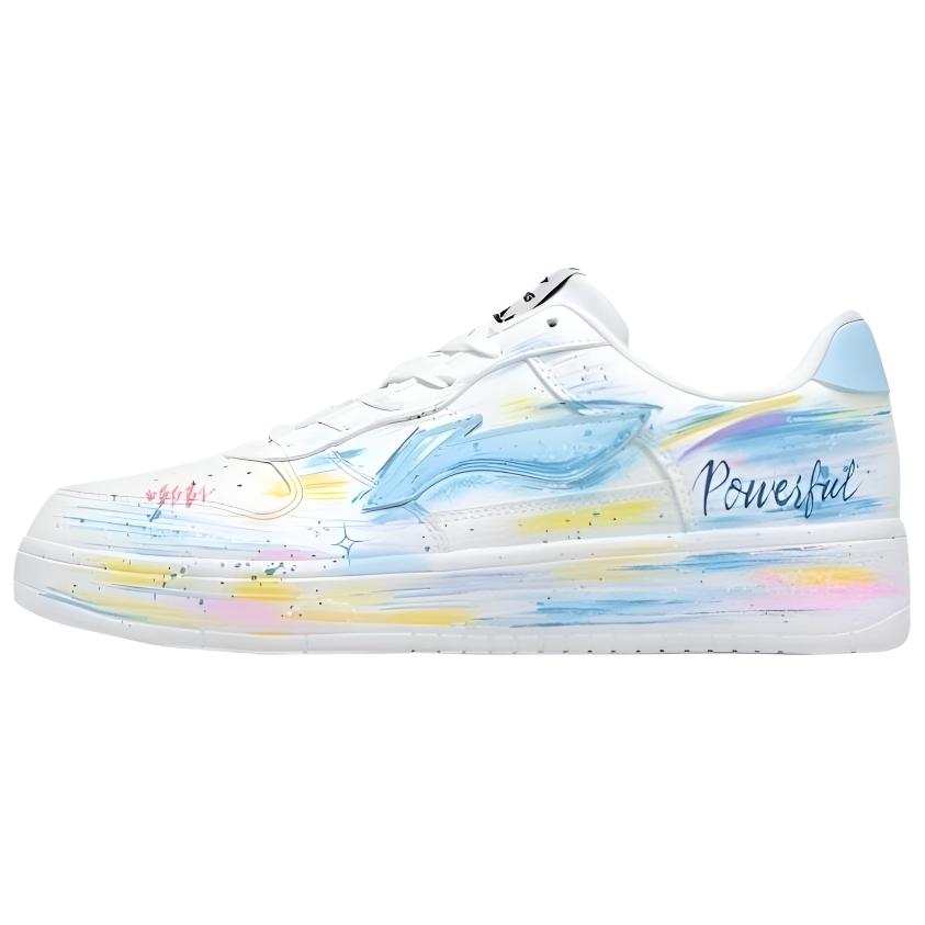 Li-Ning Li Ning Floating Boat Skateboard Shoes Men's Low Top Blue Yellow White