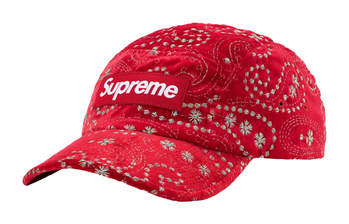 Supreme Supreme Velvet Paisley Camp Cap