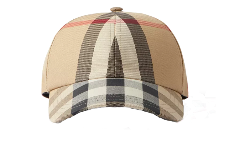 Burberry 【Previous Season】embroidered-logo check cotton baseball cap