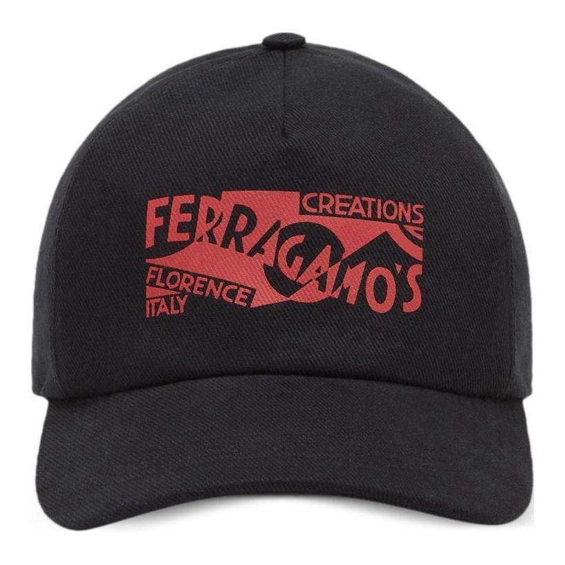 Ferragamo Ferragamo Venna Logo print Baseball Cap