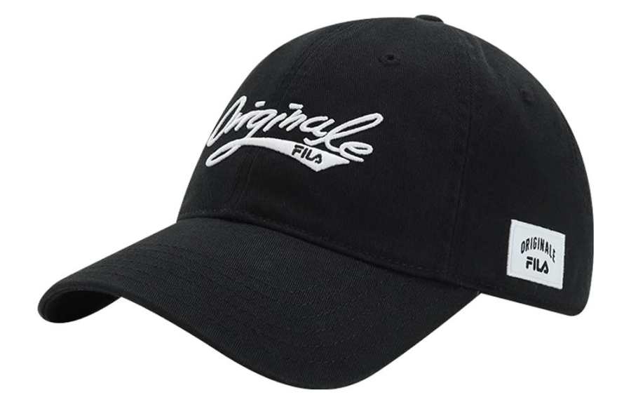 FILA Cotton Baseball Caps Unisex Black/Dark Blue/White/Pink/Red