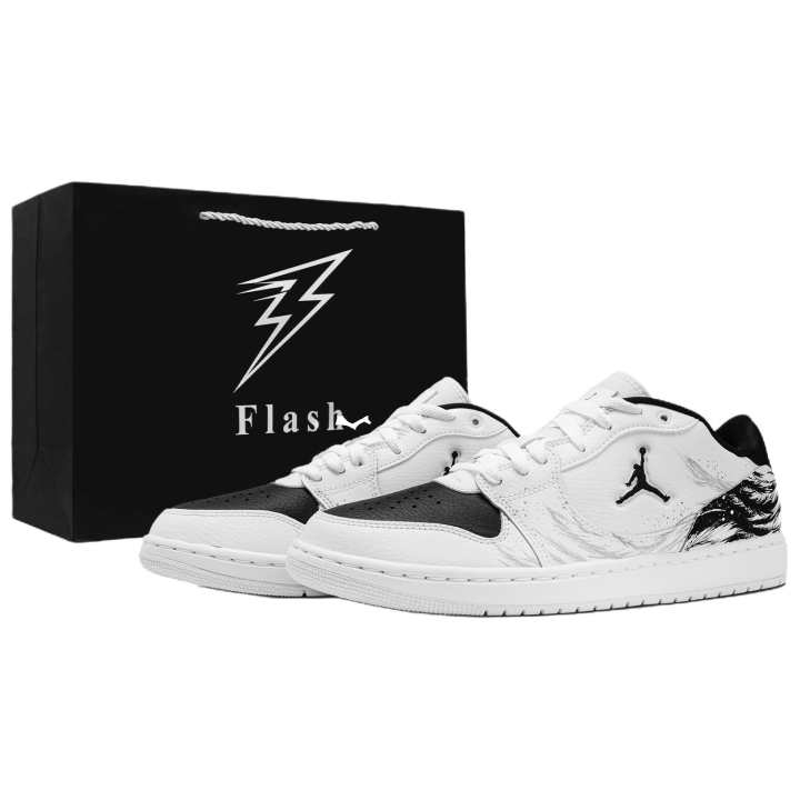 Jordan Jordan COURT CONNECT Skateboard Shoes Men's Low Top Black/White/Gray