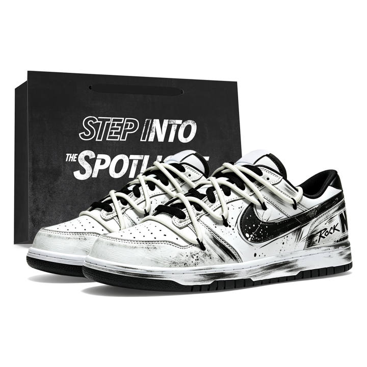 Nike Nike Big Skateboard Shoes Men's Low Top Black
