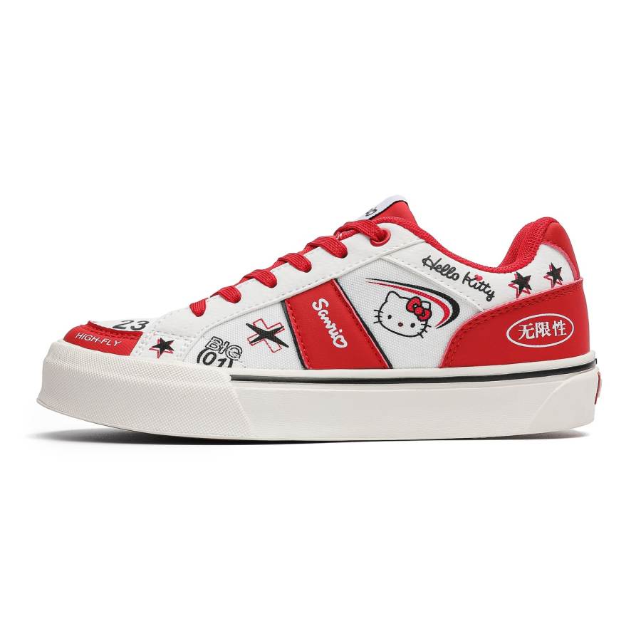 Sanrio Skateboard Shoes Women's Low Top White Red/White Blue/White Black