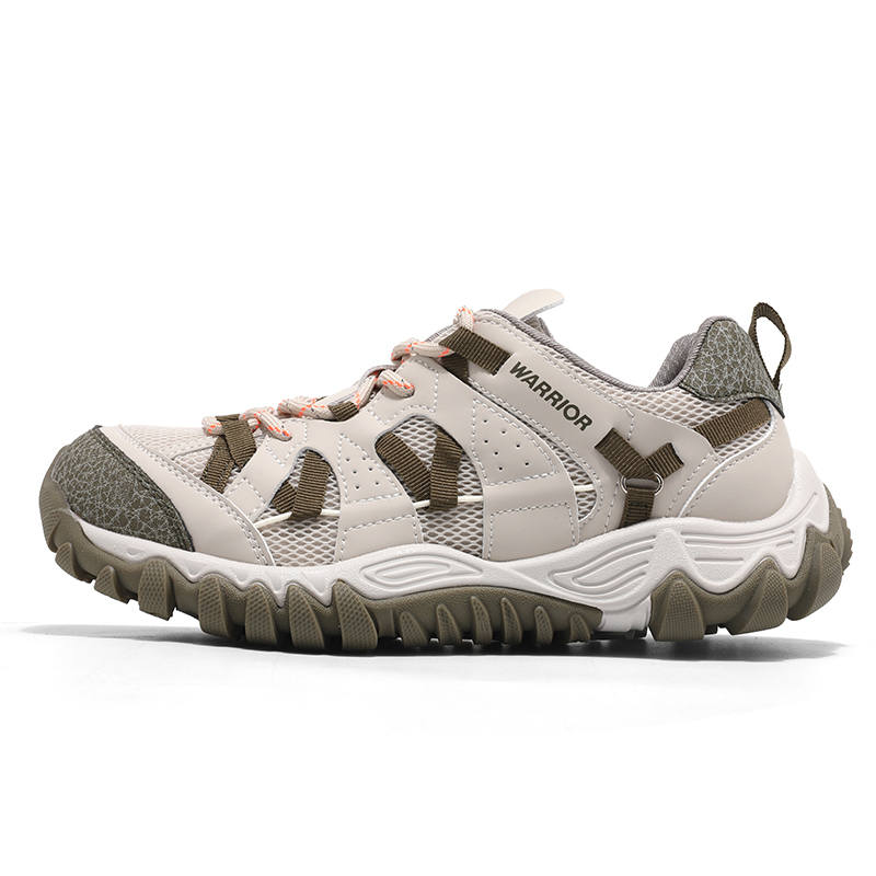 WARRIOR Chunky Sneakers Women's Low Top Beige Green, Beige Purple, Beige Silver Gray