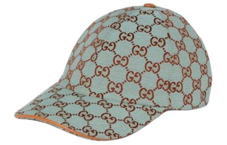 GUCCI Canvas Baseball Caps Women's Green