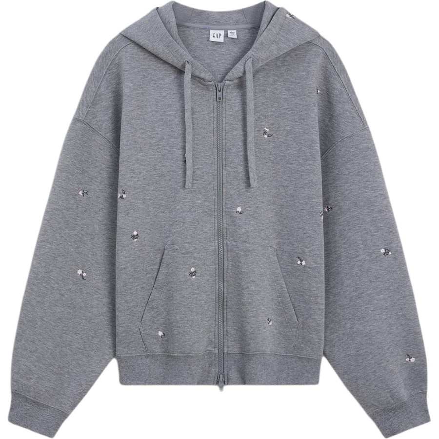 GAP GAPx Sweatshirts Women's Gray Hooded Non Detachable Moderate
