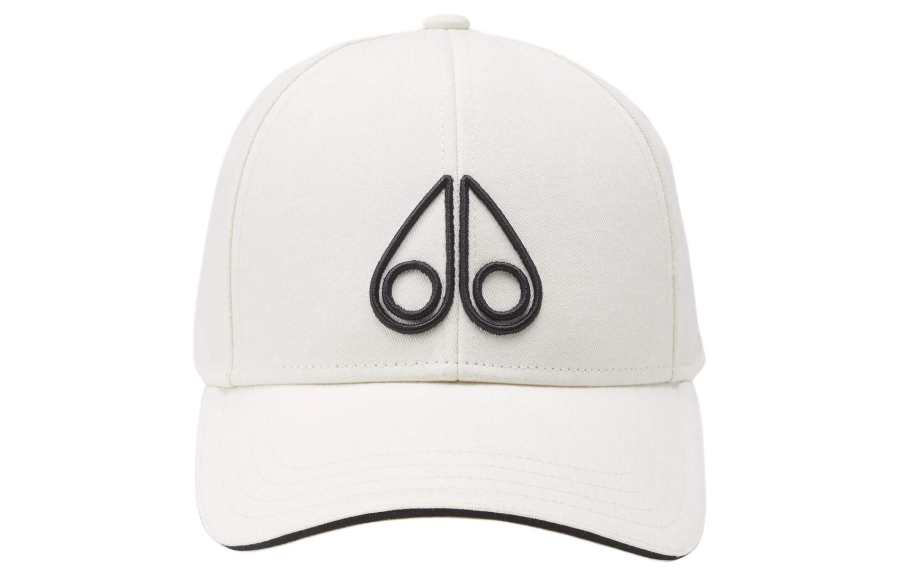 Moose Knuckles Moose Knuckles Cotton Baseball Caps Unisex White