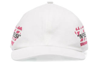 OFF-WHITE OFF WHITE Diag Stencil Print Baseball Hat