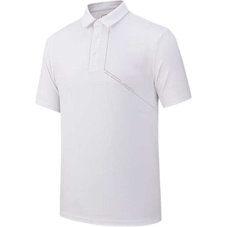 ANTA Variety Training Collection Polo Shirts Men's White Polo Collar Moderate Straight Fit