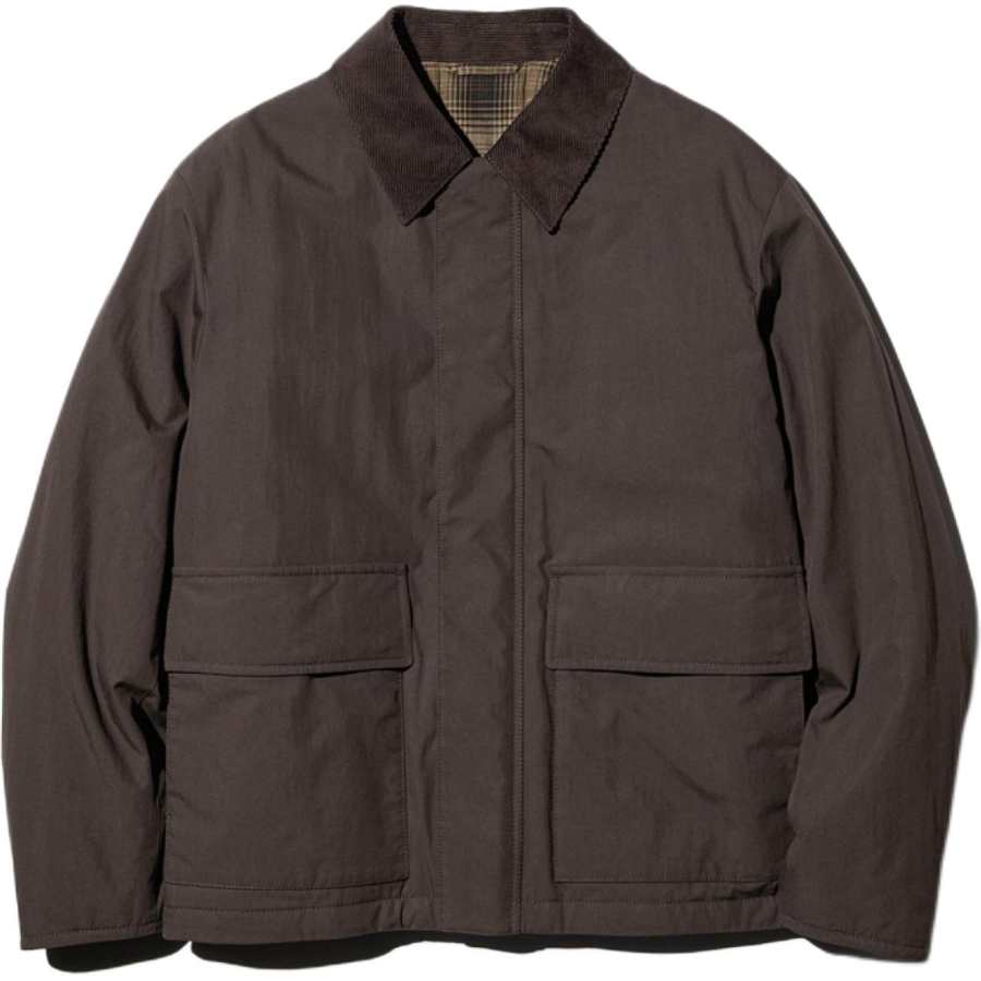 UNIQLO FW26 Puffer Jackets Unisex Brown Black Lapel Moderate