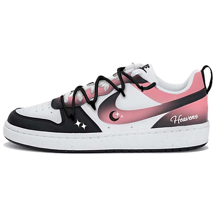 Nike Nike Court Borough Skateboard Shoes Unisex Low Top Pink C