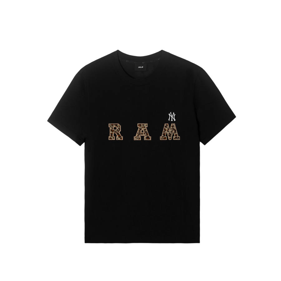 MLB T Shirts Unisex New York Yankees/Black Crew Neck Moderate Straight Fit