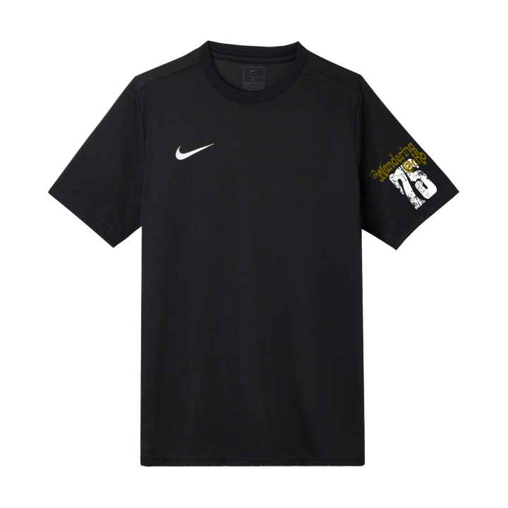 Nike Nike T Shirts Men's Black Crew Neck Moderate Straight Fit