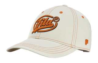 FILA FUSION Cotton Baseball Caps Unisex Light Khaki