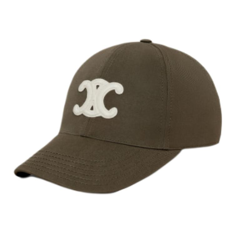 CELINE CELINE Triomphe Logo Embroidered Baseball Cap