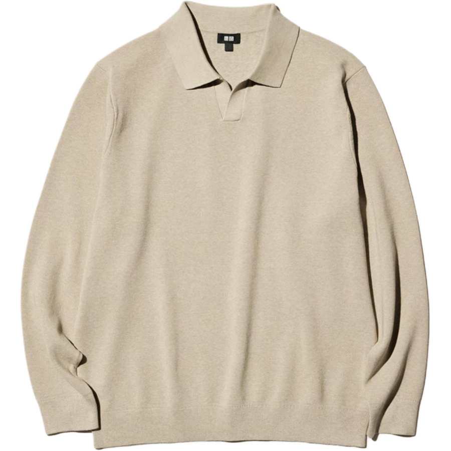 UNIQLO FW26 Polo Shirts Men's Beige Moderate