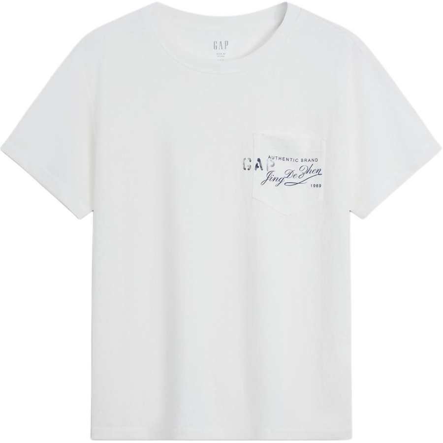 GAP GAPx T Shirts Women's White Crew Neck