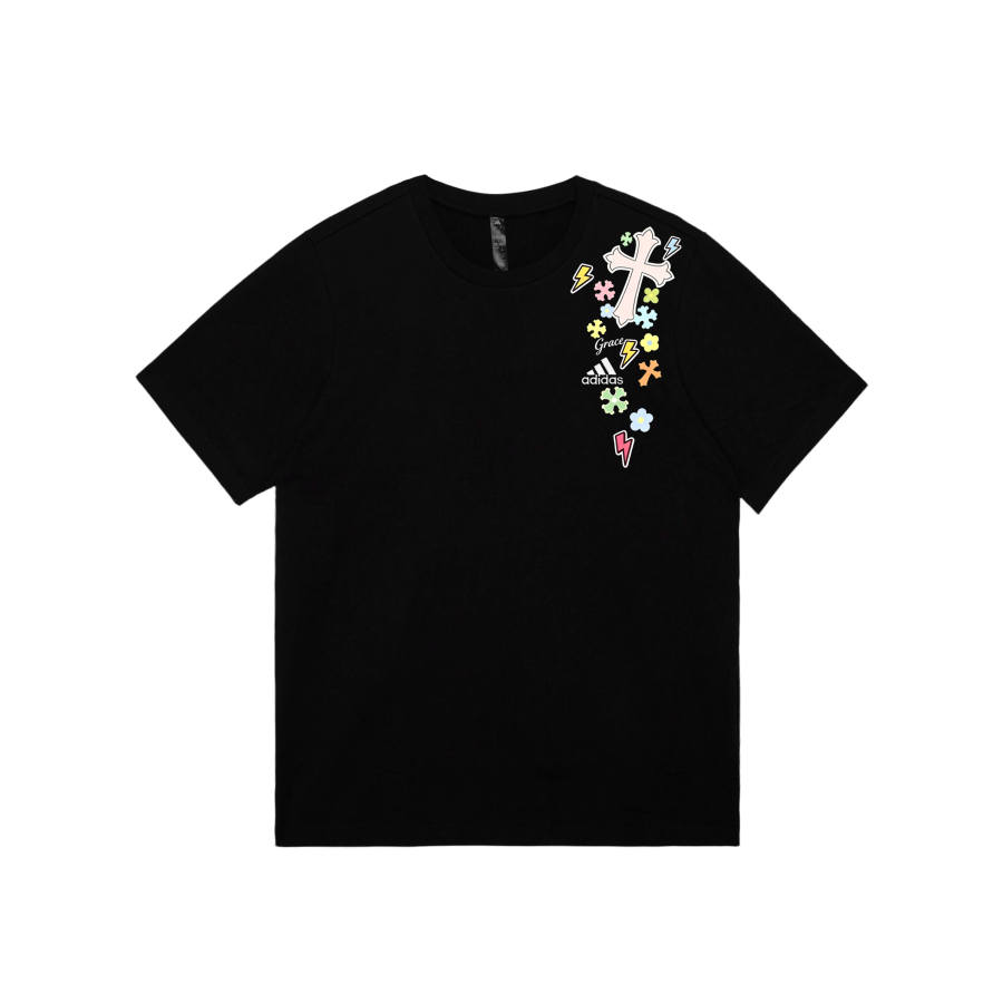 Adidas Adidas MUST HAVES T Shirts Unisex Black Crew Neck Moderate Straight Fit