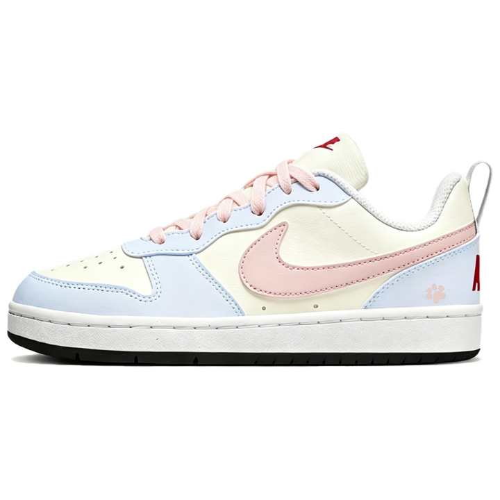Nike Nike Court Borough Skateboard Shoes Women's Low Top Light Blue & Light Pink Multicolor