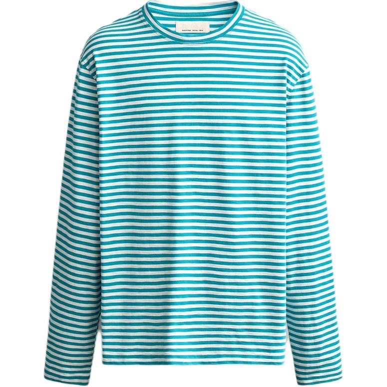 ZARA T Shirts Men's Stripes Crew Neck