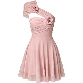 CHARM GLOW Sleeveless Dresses Women's Asymmetrical Collar Moderate Midi Dress A Line Skirt