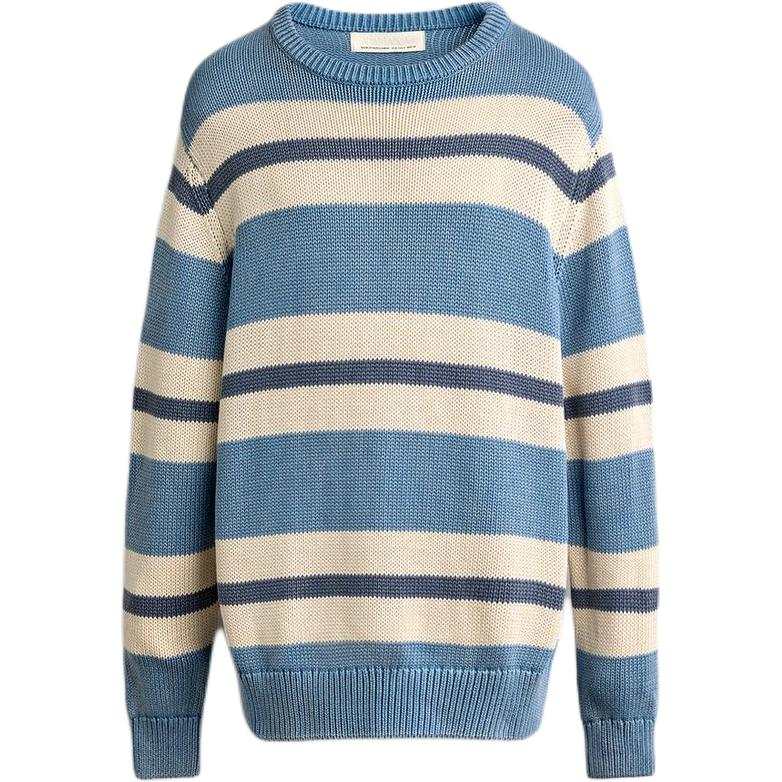 ZARA ZARA Sweaters Men's Blue Crew Neck Moderate