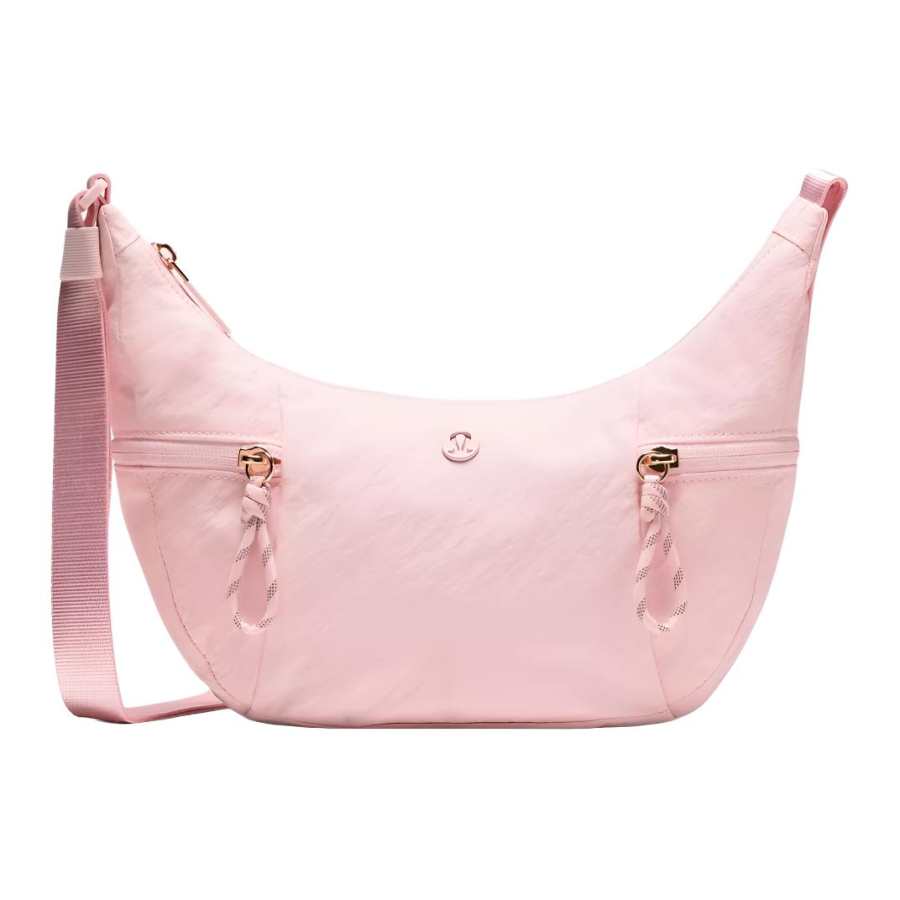 Lululemon Nylon Crossbody Bags Small Women's Pink Pearl