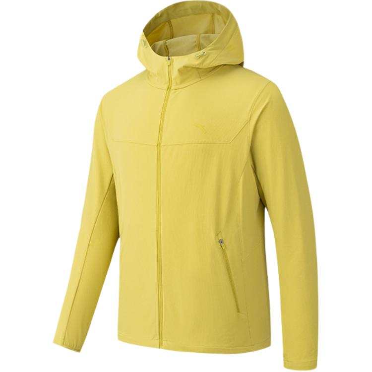 ANTA Variety Training Collection Jackets Men's Total Crimson Yellow Hooded Non Detachable Moderate Straight Fit