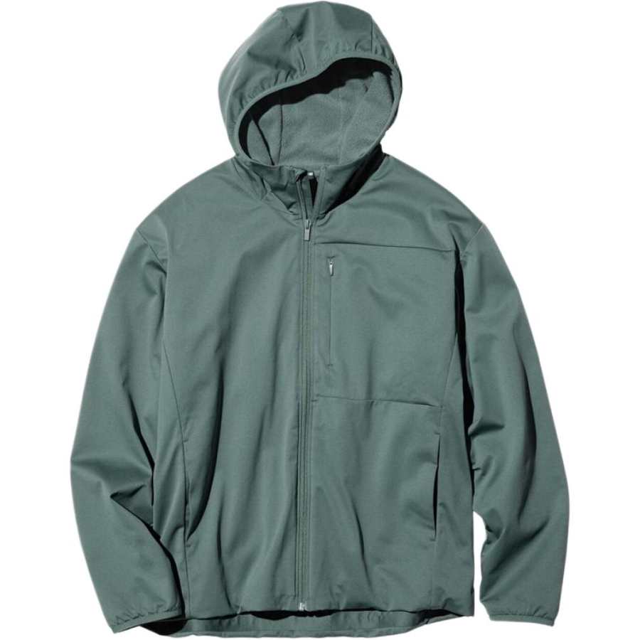 UNIQLO FW26 Jackets Men's Olive Hooded Non Detachable Moderate