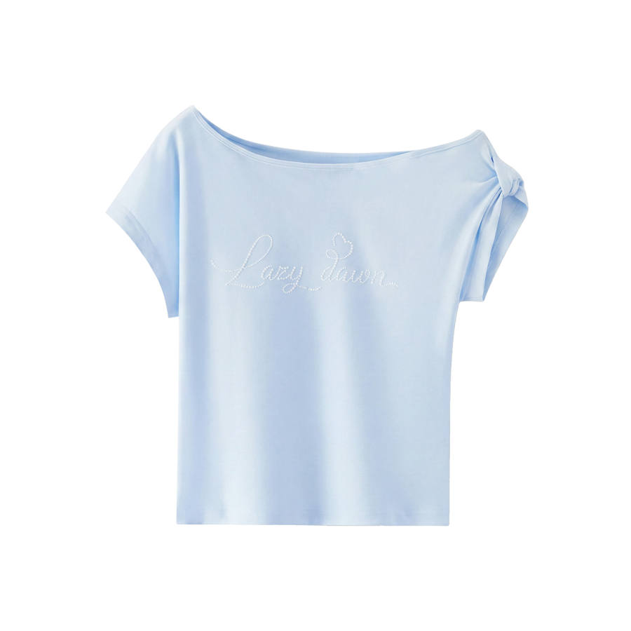 Semir T Shirts Women's Asymmetrical Collar Moderate Nipped In Waist