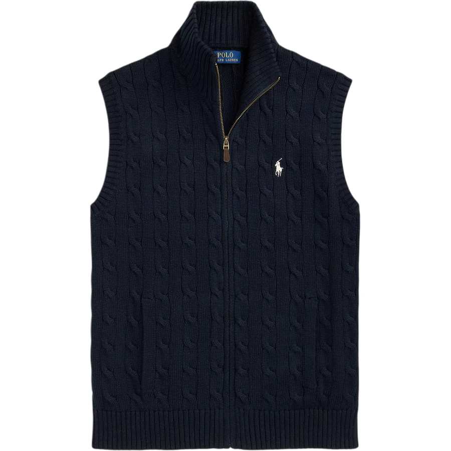 Polo Ralph Lauren Vests Men's Marine Blue Turtleneck Moderate Other