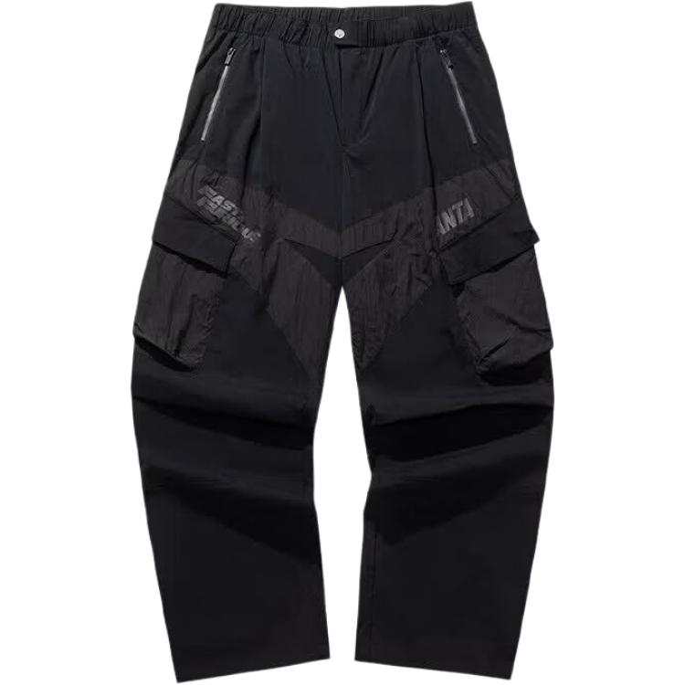 ANTA Life Collection Casual Pants Unisex Black Moderate Straight Fit Pants