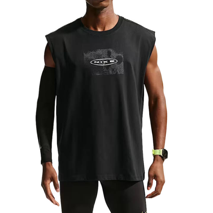 Nike Nike Running T Shirts Men's Black Crew Neck