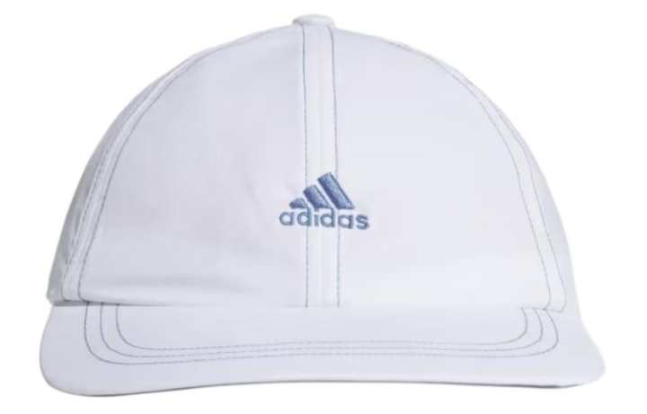 Adidas Adidas Recycled Polyester Plain Weave Fabric Baseball Caps Unisex White