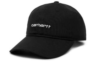 Carhartt WIP Cotton Baseball Caps Unisex Black