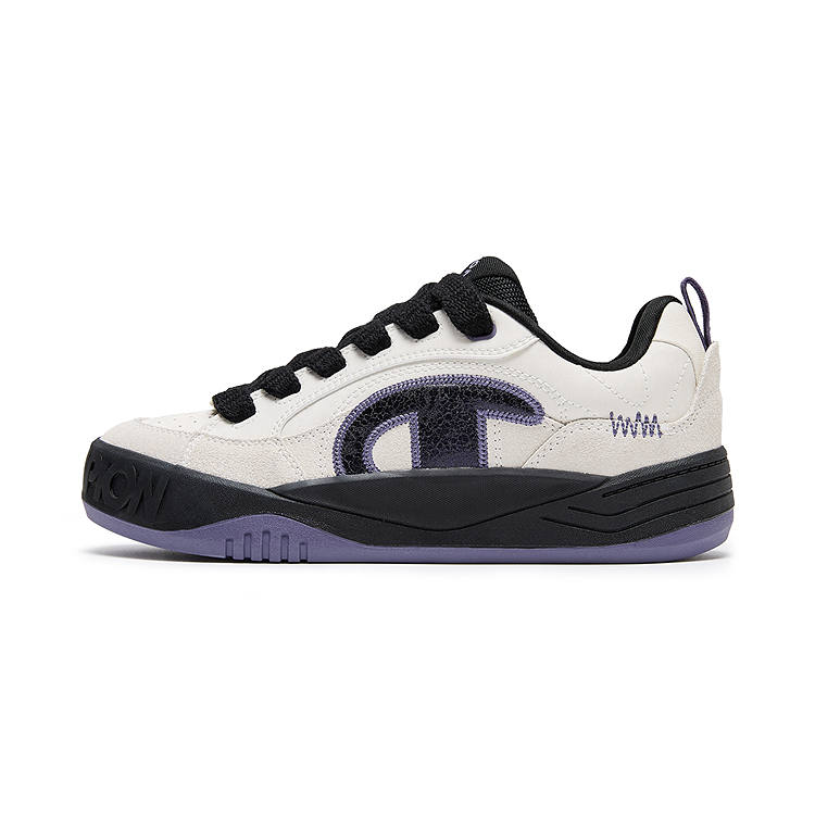 Champion Skateboard Shoes Women's Low Top Milk White/Black