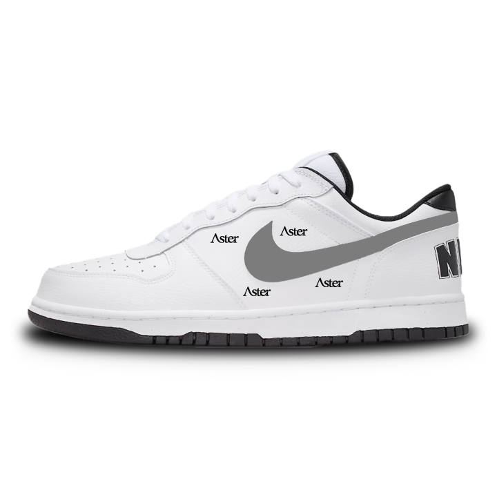 Nike Nike Big Skateboard Shoes Unisex Low Top Black Gray Color