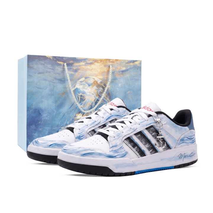 Adidas Adidas ENTRAP Skateboard Shoes Unisex Low Top Black/White/Gray
