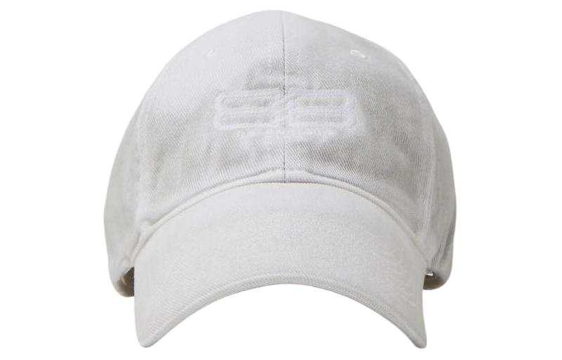 Balenciaga Cotton Baseball Caps Men's Gray White