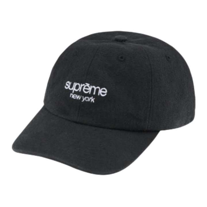 Supreme Supreme 100% Cotton Canvas Baseball Caps Unisex Dark Blue/Blue/Brown/Ecru/Pink/Black
