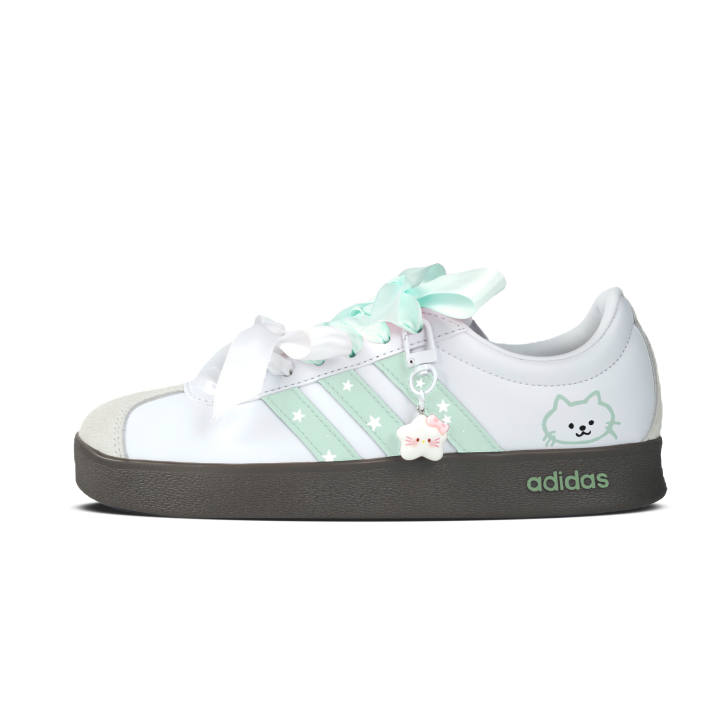Adidas Adidas Vl Court Classic German Army Trainers Unisex Low Top White