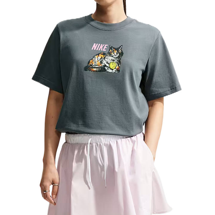 Nike Nike Sportswear T Shirts Women's Iron Gray Crew Neck