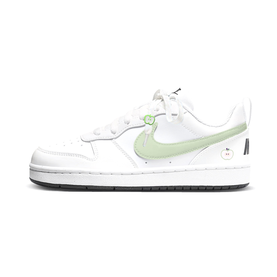 Nike Nike Court Borough Green Apple Low top Kids' Skateboarding Shoes Green White Teenagers