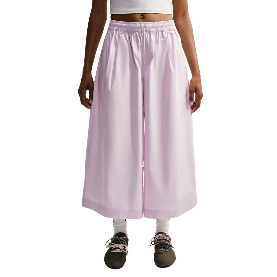 Nike Nike Sportswear Casual Shorts Women's Bleached Light Purple/White Wide Leg Pants