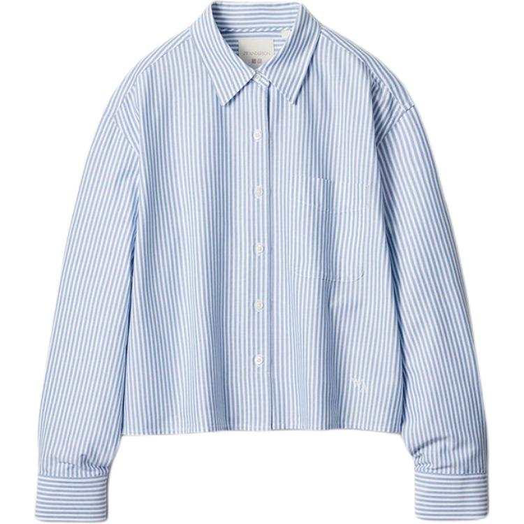 UNIQLO JWANDERSON Shirts Women's 65 Royal Blue Lapel