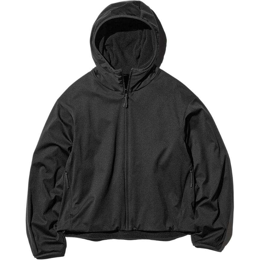 UNIQLO FW26 Jackets Women's Black Hooded Non Detachable Moderate